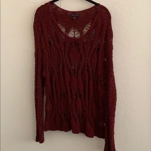 AEO Burgundy Sweater